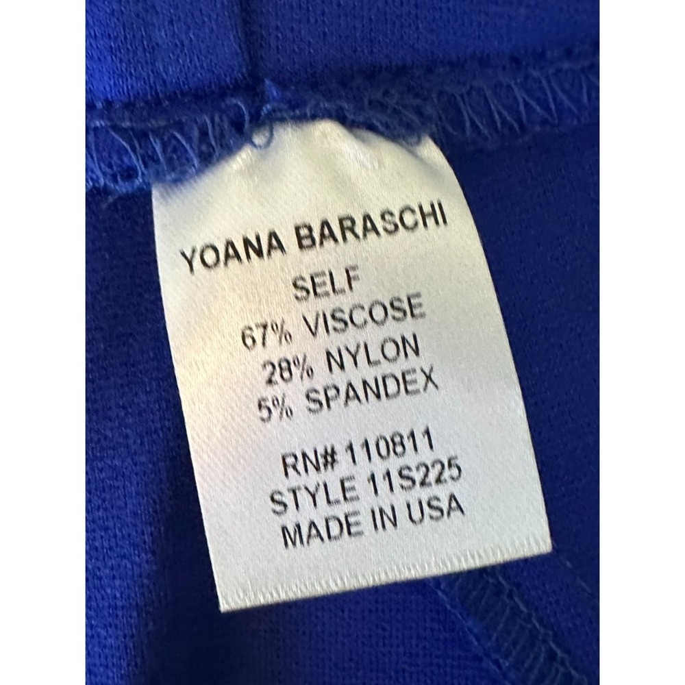 Yoana Baraschi Womens Straight Fitted Pencil Skirt Small Sapphire Blue Knit - Picture 8 of 12
